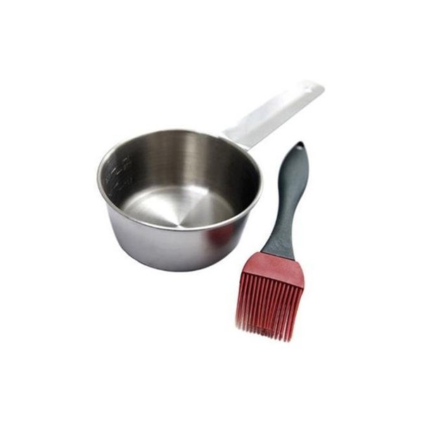 Noah'S Ark 14913A Basting Bowl & Brush Set  Stainless Steel NO151572